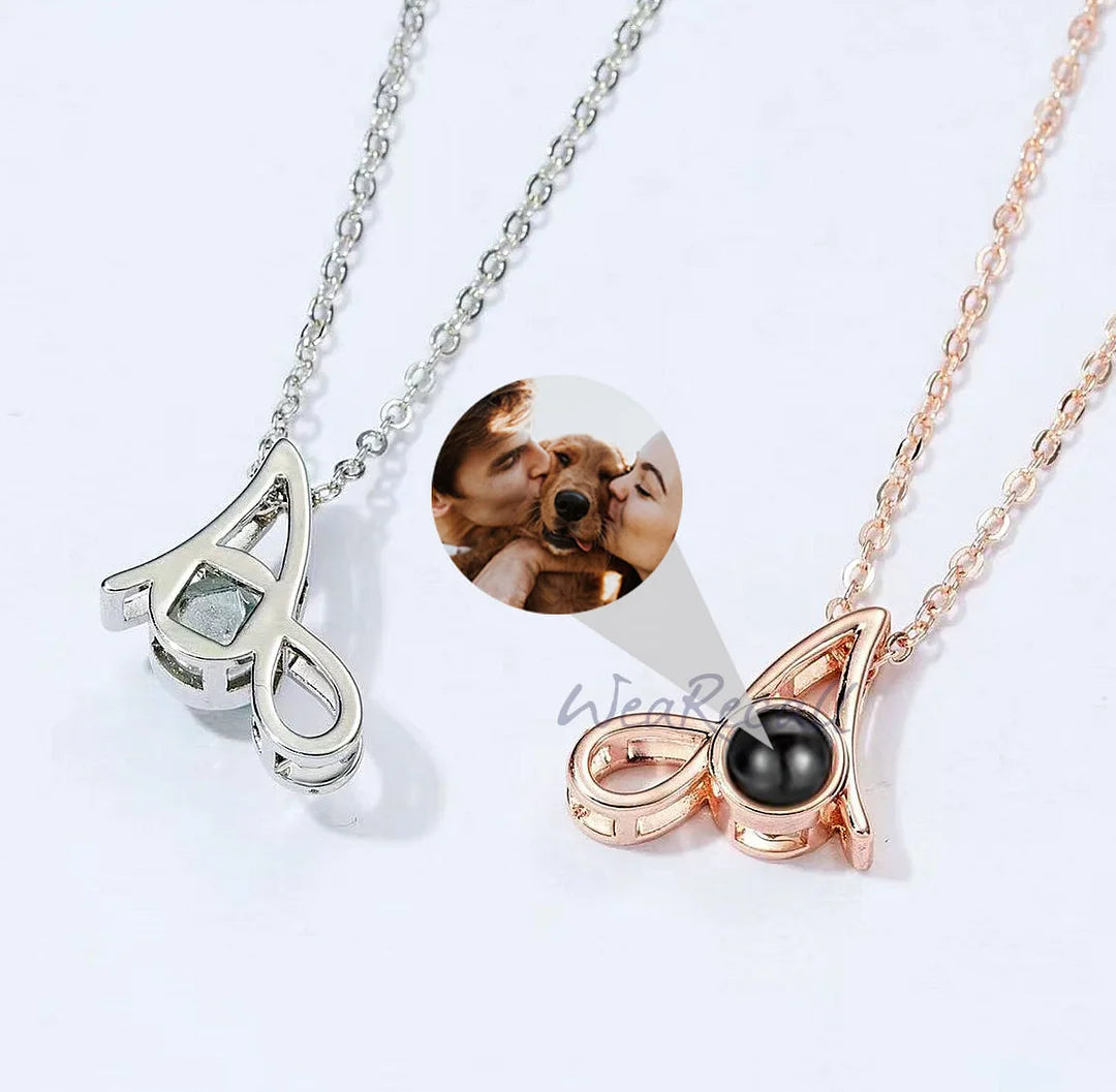 Personalized Letter Photo Necklace